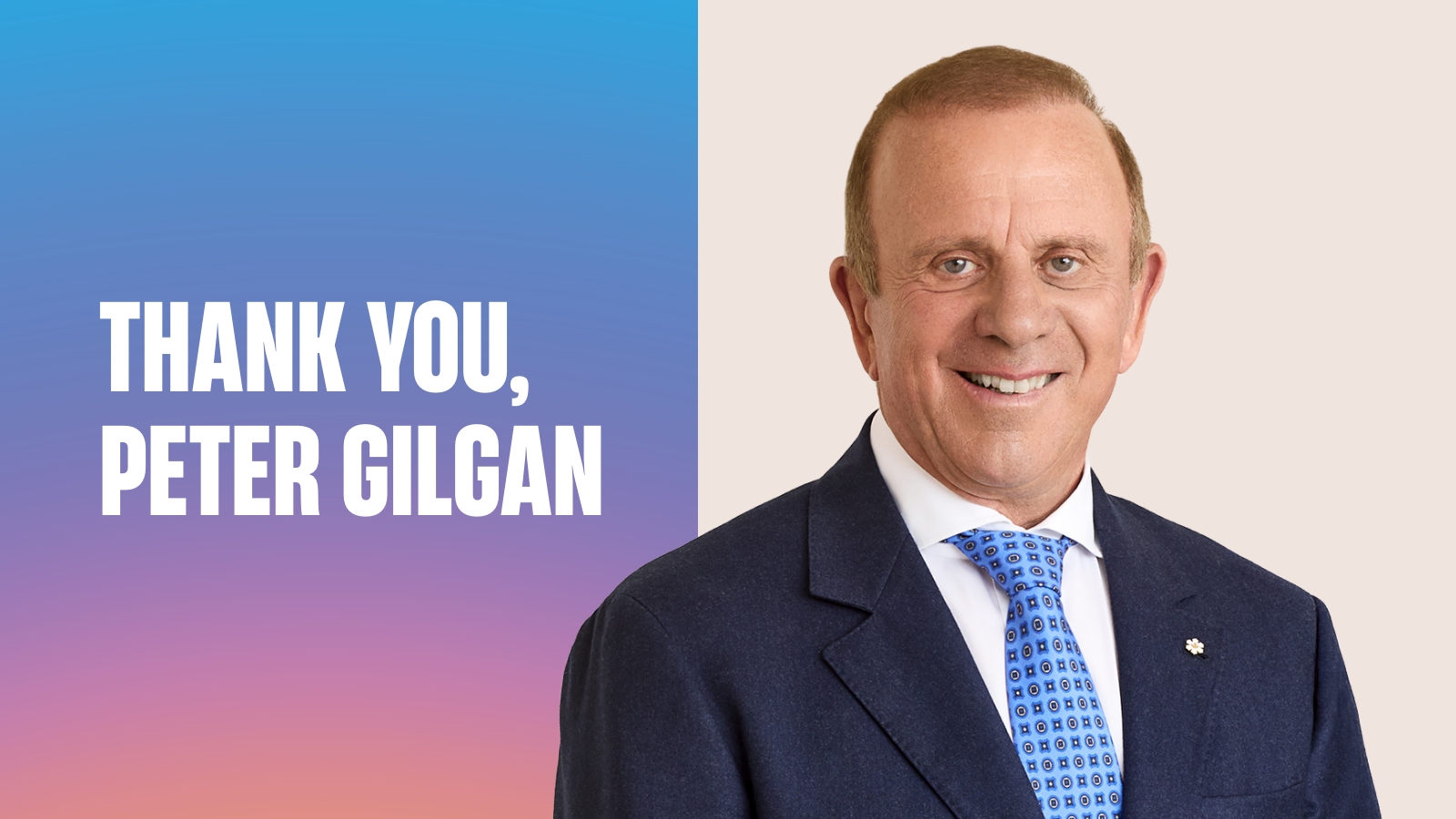 Peter Gilgan donates $50 million to support early cancer detection.