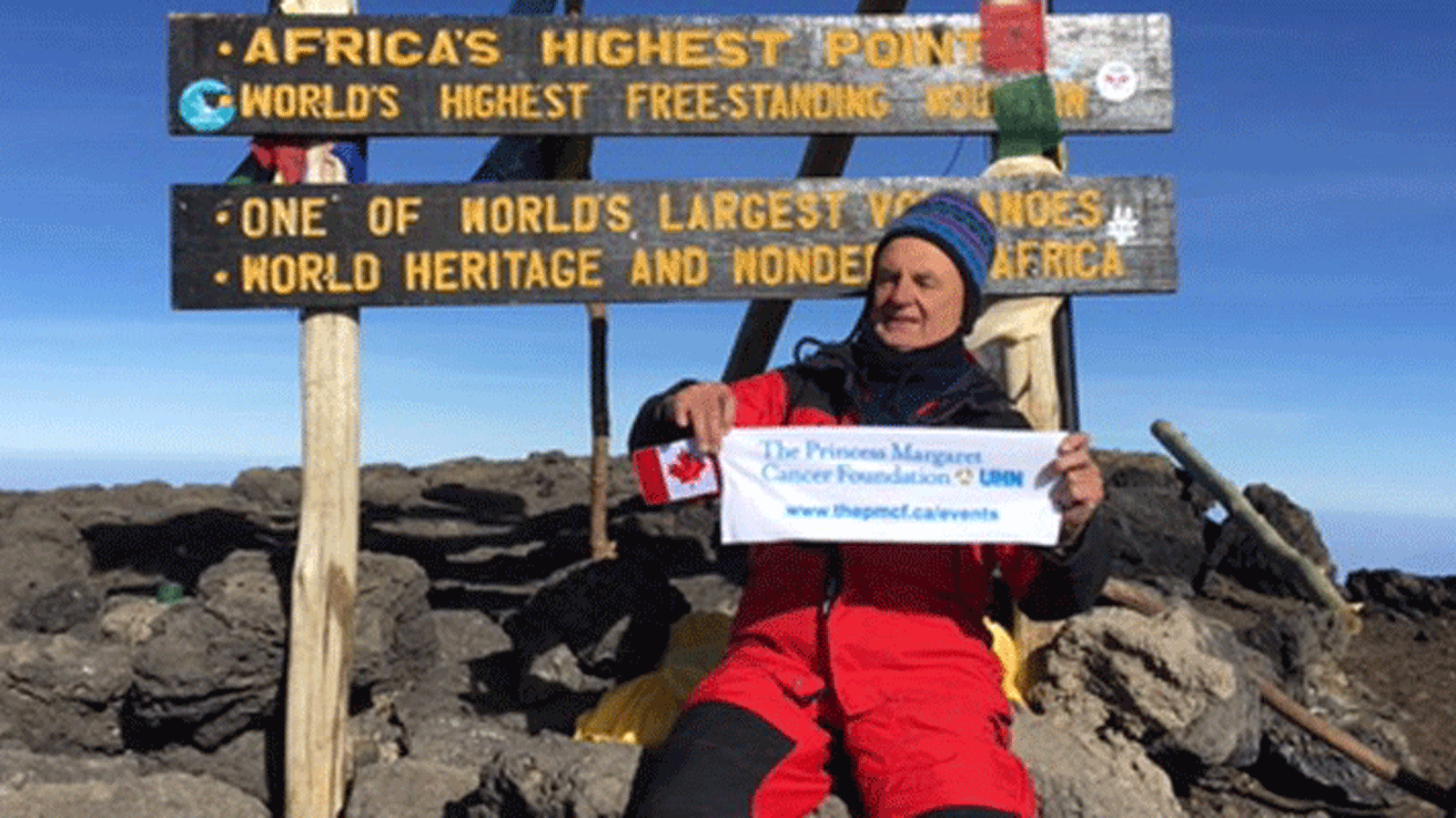 80-year-old Julius Grodski climbs the tallest mountain in Africa in support of The Princess Margaret
